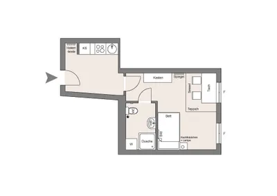 1-Zimmer-Wohnung mieten in Wien – 26 m², € 920 – Bild 6 von 6