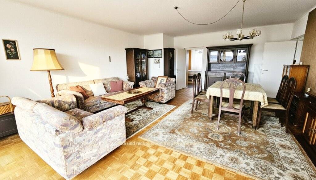 Großzügige, sonnnige, gemütiche 3-Zimmerwohnung mit Fernblick, 2 Balkone - Ansicht 3