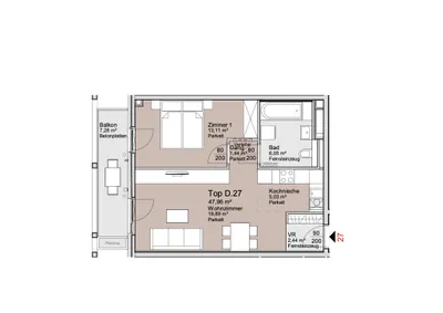 2-Zimmer-Wohnung kaufen in Wien – 48,04 m², € 290.000 – Bild 12 von 13