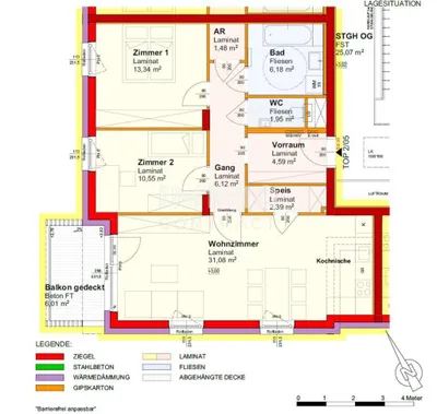3-Zimmer-Wohnung kaufen in Sankt Pölten Land – 77,68 m², € 276.105 – Bild 9 von 9