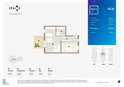 2-Zimmer-Immobilie mieten in Deutschlandsberg – 53,26 m², € 775 – Bild 16 von 16