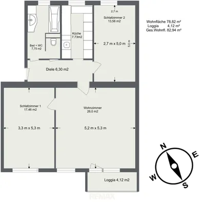 3-Zimmer-Wohnung kaufen in Baden – 82 m², € 169.900 – Bild 19 von 19