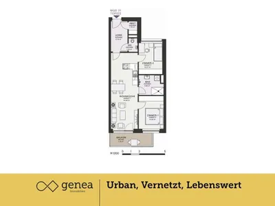 3-Zimmer-Wohnung mieten in Graz – 64,07 m², € 940 – Bild 2 von 20