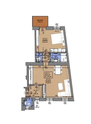 2-Zimmer-Wohnung kaufen in Wien – 54,74 m², € 399.000 – Bild 10 von 15