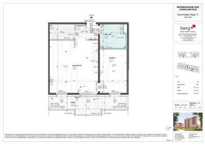 2-Zimmer-Wohnung kaufen in Wien – 53,31 m², € 279.000 – Bild 12 von 13
