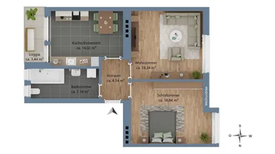 2-Zimmer-Wohnung kaufen in Innsbruck – 66,1 m², € 395.000 – Bild 7 von 7