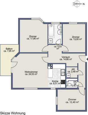 4-Zimmer-Wohnung kaufen in Korneuburg – 101 m², € 470.000 – Bild 23 von 24