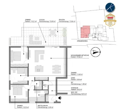 4-Zimmer-Wohnung kaufen in Krems an der Donau – 128,86 m², € 839.000 – Bild 26 von 26