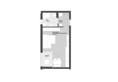 1-Zimmer-Wohnung kaufen in Dornbirn – 37,53 m², € 258.000 – Bild 9 von 9