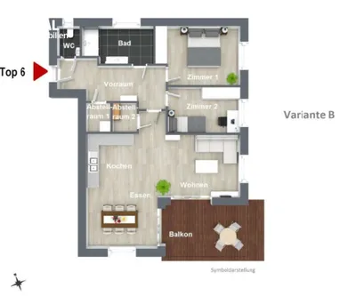 3-Zimmer-Wohnung kaufen in Weiz – 86,77 m², € 439.000 – Bild 5 von 5