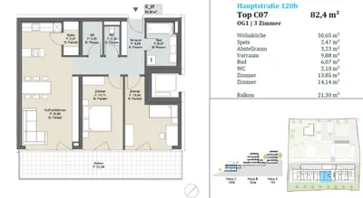 3-Zimmer-Wohnung kaufen in Graz-Umgebung – 81,3 m², € 435.000 – Bild 12 von 13
