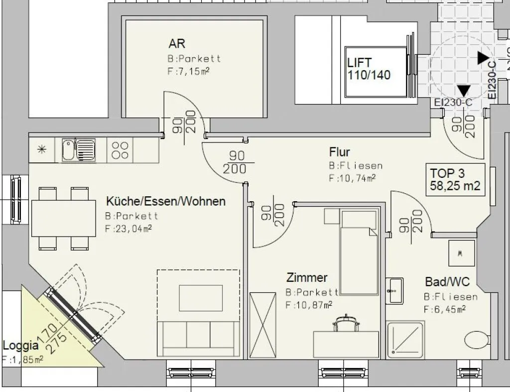 Provisionsfrei! Geförderte, wunderschöne 2-Zimmer-Wohnung mit Loggia im "Ankerhaus" - Widok 2