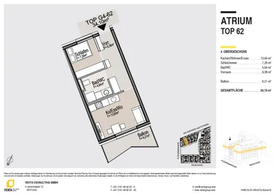 2-Zimmer-Wohnung mieten in Graz – 35 m², € 620 – Bild 6 von 7