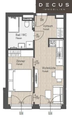 2-Zimmer-Wohnung mieten in Sankt Pölten – 37,19 m², € 649 – Bild 8 von 8