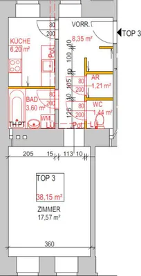 2-Zimmer-Wohnung kaufen in Wien – 38,37 m², € 203.361 – Bild 11 von 11