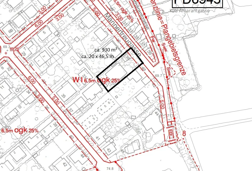 930 m² Baugrundstück in Wien-Oberlaa - ruhige Sackgasse nahe Kurpark Oberlaa – pohled 2