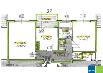 2-Zimmer-Wohnung kaufen in Villach Land – 68 m², € 109.000 – Bild 15 von 15