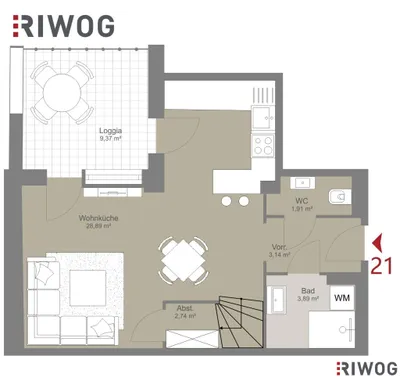 2-Zimmer-Wohnung kaufen in Wien – 58,72 m², € 449.000 – Bild 16 von 17