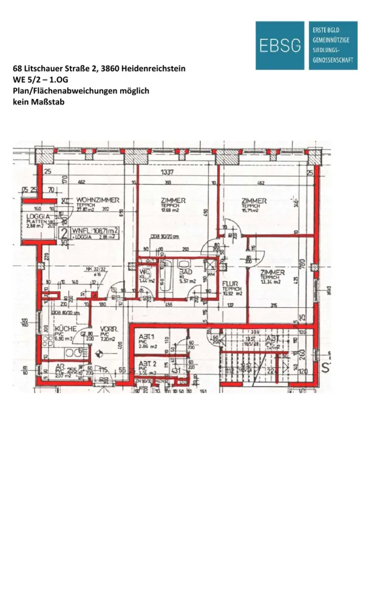 Wohnung – Heidenreichstein, Katastralgemeinde Heidenreichstein - Ansicht 2