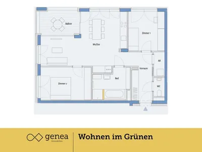 3-Zimmer-Wohnung kaufen in Graz – 75,91 m², € 388.000 – Bild 2 von 19