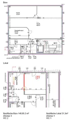 4-Zimmer-Gewerbeimmobilie mieten in Wien – 149 m², € 3.200