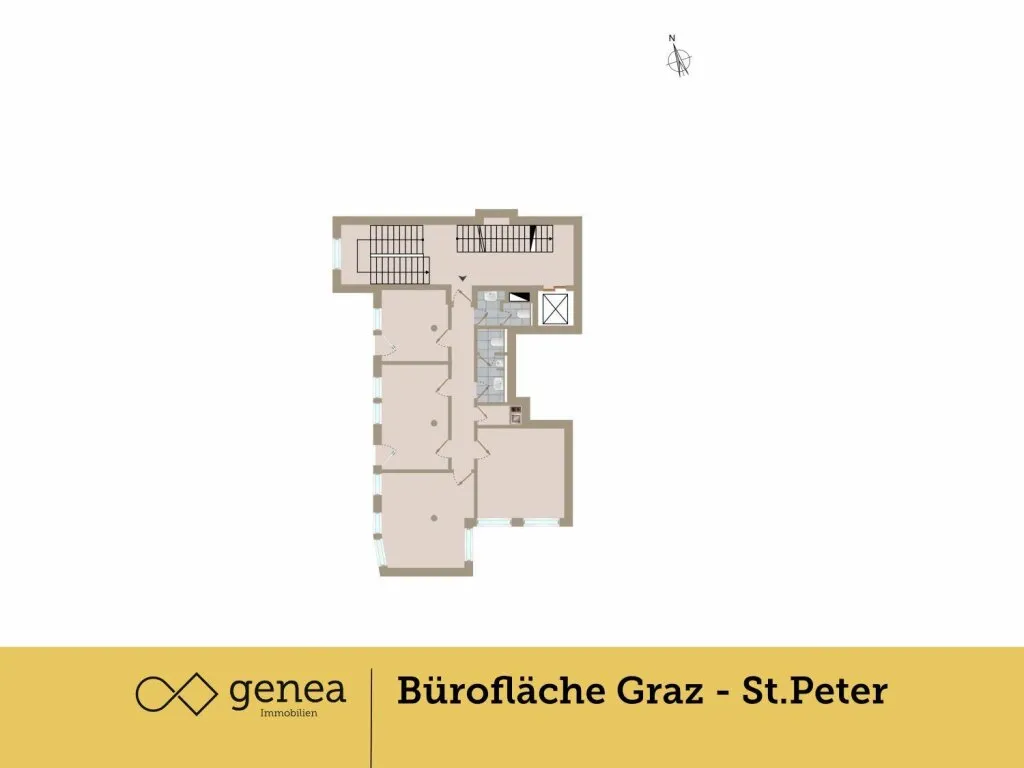 Helles Büro im 3. Stock mit Balkon - Graz St. Peter - Ansicht 3