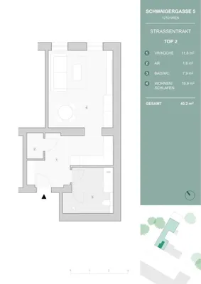 1-Zimmer-Wohnung kaufen in Wien – 40,2 m², € 199.350 – Bild 19 von 19