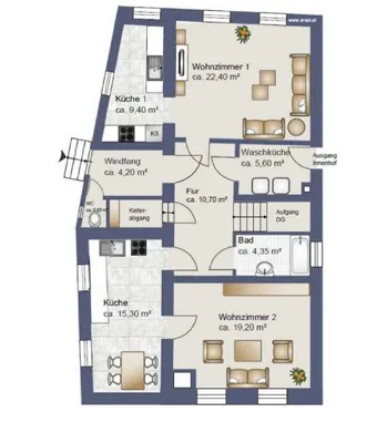 7-Zimmer-Haus mieten in Waidhofen an der Thaya – 160 m², € 900 – Bild 12 von 21