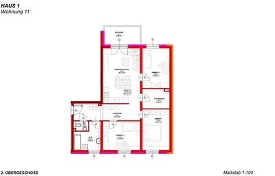 4-Zimmer-Wohnung mieten in Sankt Pölten – 92,77 m², € 1.199 – Bild 3 von 11