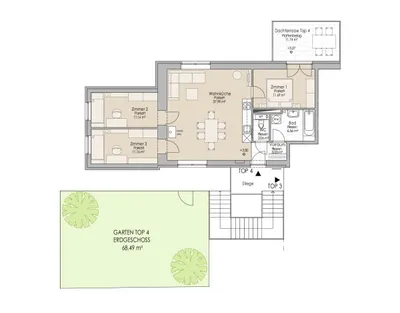 4-Zimmer-Wohnung kaufen in Baden – 83,61 m², € 310.000 – Bild 15 von 15