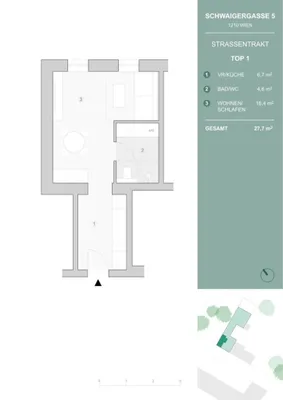 1-Zimmer-Wohnung kaufen in Wien – 27,7 m², € 149.000 – Bild 16 von 16