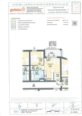 2-Zimmer-Wohnung mieten in Bruck an der Leitha – 46,61 m², € 640 – Bild 9 von 10