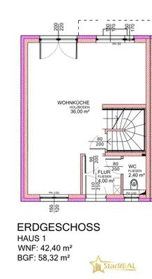 5-Zimmer-Haus kaufen in Wien – 117,74 m², € 629.900 – Bild 6 von 9