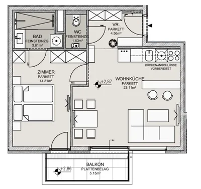 2-Zimmer-Wohnung kaufen in Wien – 47,22 m², € 499.000 – Bild 10 von 10