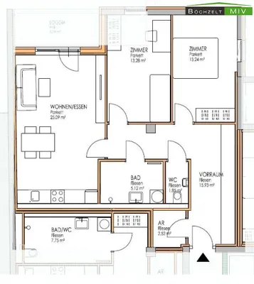 3-Zimmer-Wohnung mieten in Murtal – 76,84 m², € 812 – Bild 9 von 14