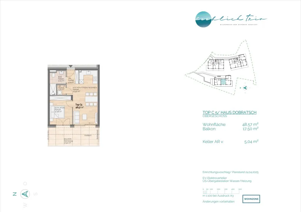 Moderne 2-Zimmer-Wohnung in Egg am Faaker See - Erstbezug mit Balkon und Tiefgarage! - Ansicht 3