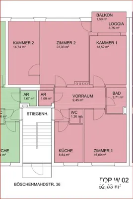 4-Zimmer-Wohnung kaufen in Feldkirch – 92,03 m², € 290.000 – Bild 17 von 19