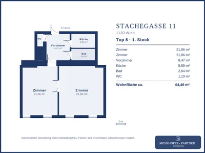 2-Zimmer-Wohnung kaufen in Wien – 62,04 m², € 160.000 – Bild 10 von 10