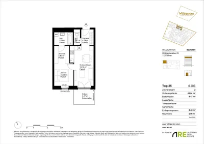 2-Zimmer-Wohnung mieten in Wien – 43,84 m², € 849 – Bild 9 von 17