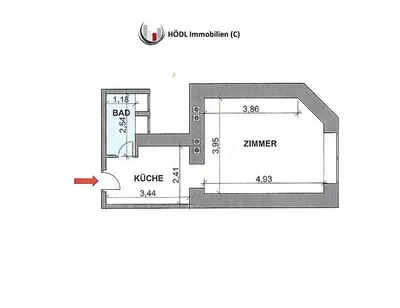 1-Zimmer-Wohnung mieten in Wien – 32 m², € 599 – Bild 10 von 10