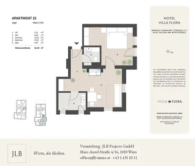 2-Zimmer-Wohnung kaufen in Villach Land – 41 m², € 275.888 – Bild 3 von 23