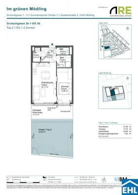 2-Zimmer-Wohnung kaufen in Mödling – 47,48 m², € 325.000 – Bild 9 von 9