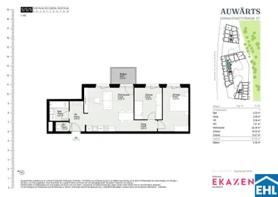 3-Zimmer-Wohnung mieten in Wien – 61,69 m², € 1.799 – Bild 20 von 20