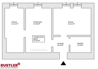 3-Zimmer-Wohnung kaufen in Graz – 52,9 m², € 115.000 – Bild 7 von 8