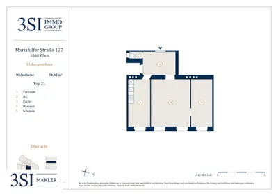 2-Zimmer-Wohnung kaufen in Wien – 51,42 m², € 240.000 – Bild 9 von 9