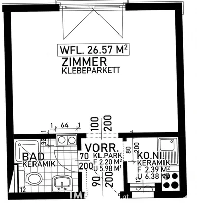 1-Zimmer-Wohnung kaufen in Graz – 27 m², € 99.000 – Bild 5 von 5