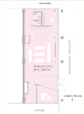 Gewerbeimmobilie mieten in Wien – 129 m², € 2.760 – Bild 6 von 6