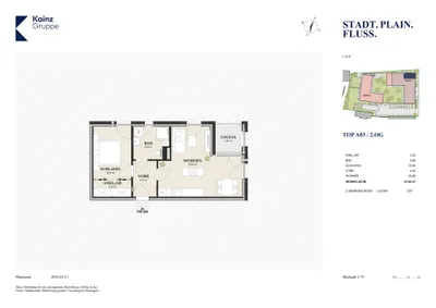 2-Zimmer-Wohnung kaufen in Salzburg Stadt – 47,84 m², € 358.000 – Bild 6 von 7