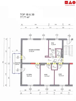 4-Zimmer-Wohnung mieten in Vöcklabruck – 77,77 m², € 849 – Bild 10 von 10