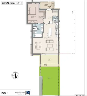 2-Zimmer-Wohnung kaufen in Mödling – 64,92 m², € 550.300 – Bild 4 von 4